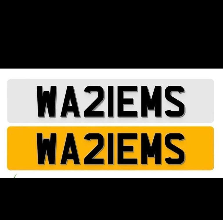 WASIM Cherished Registration Number Plate