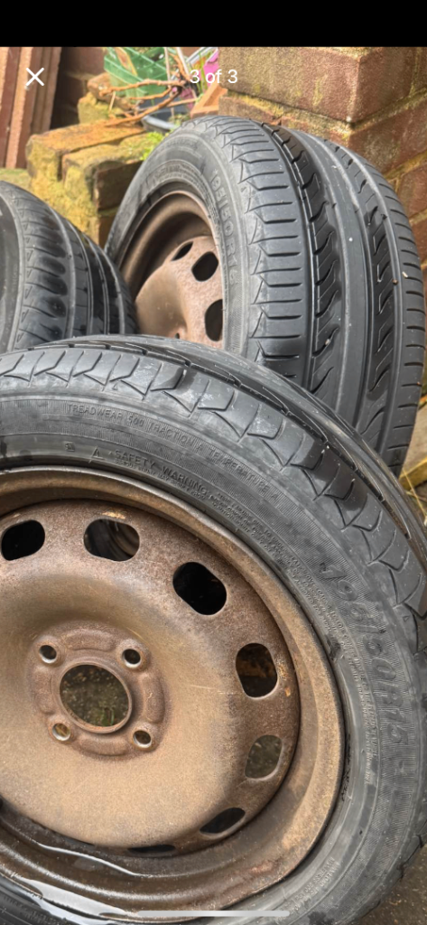 15 inch wheels with tyres 