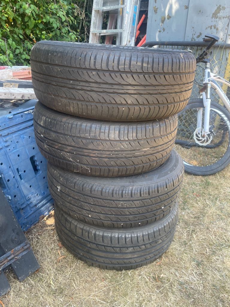Tyres with alloy wheels