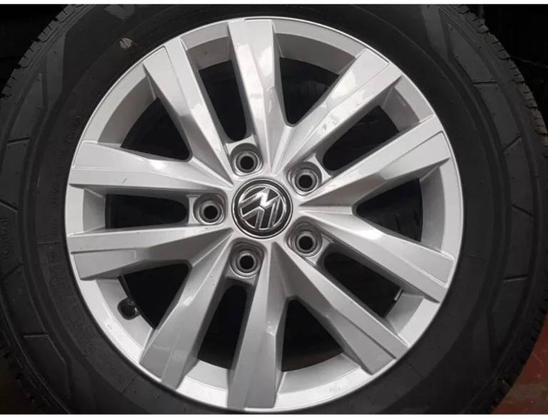 VW T5 T6 T6.1 Transporter Clayton 16" Alloy Wheel with Hankook tyre 205/65 R16C