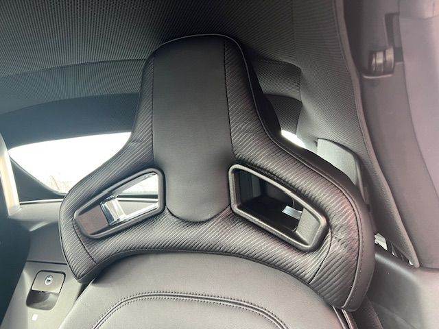 2pcs Car Modified Seat Headrest, Black High-Quality Racing Chair Pillow