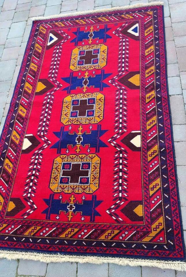 Afghan Bellucci Nomadic Rug 206cm X 117cm