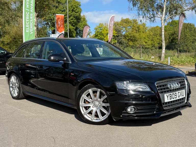 2009 AUDI A4 AVANT 2.0 TFSI S line ULEZ Petrol Manual 5 Door Estate Black