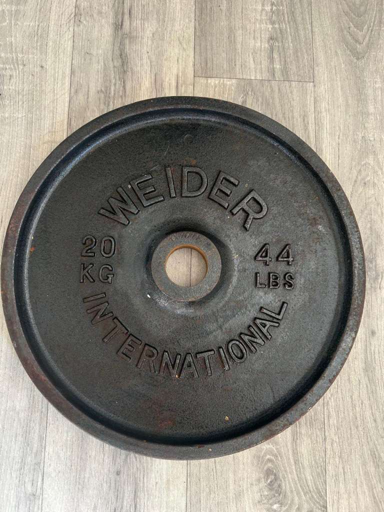 Weider International 20KG Weight Plate – Good Condition