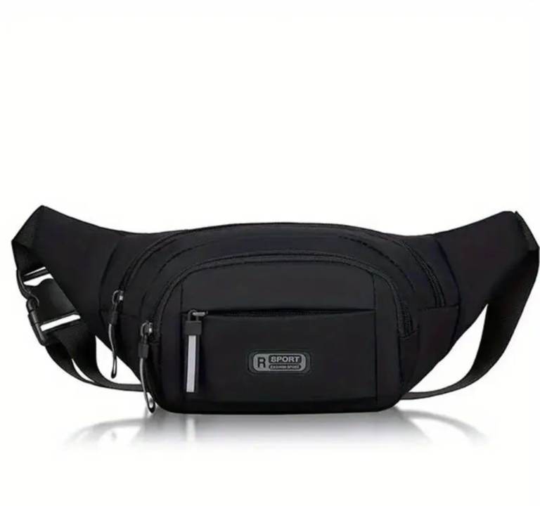This compact and versatile nylon waist bag 