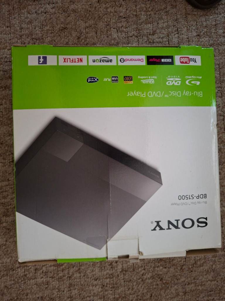 Sony BDP-S1500 Blu-ray Disc/DVD Player – New, Unused