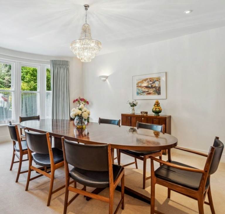 Vintage Rosewood Dining Table & Chairs By Kai Lyngfeldt Larsen 