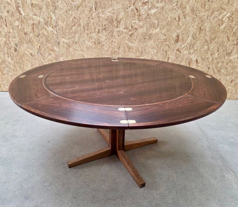 Vintage rosewood Danish dining table