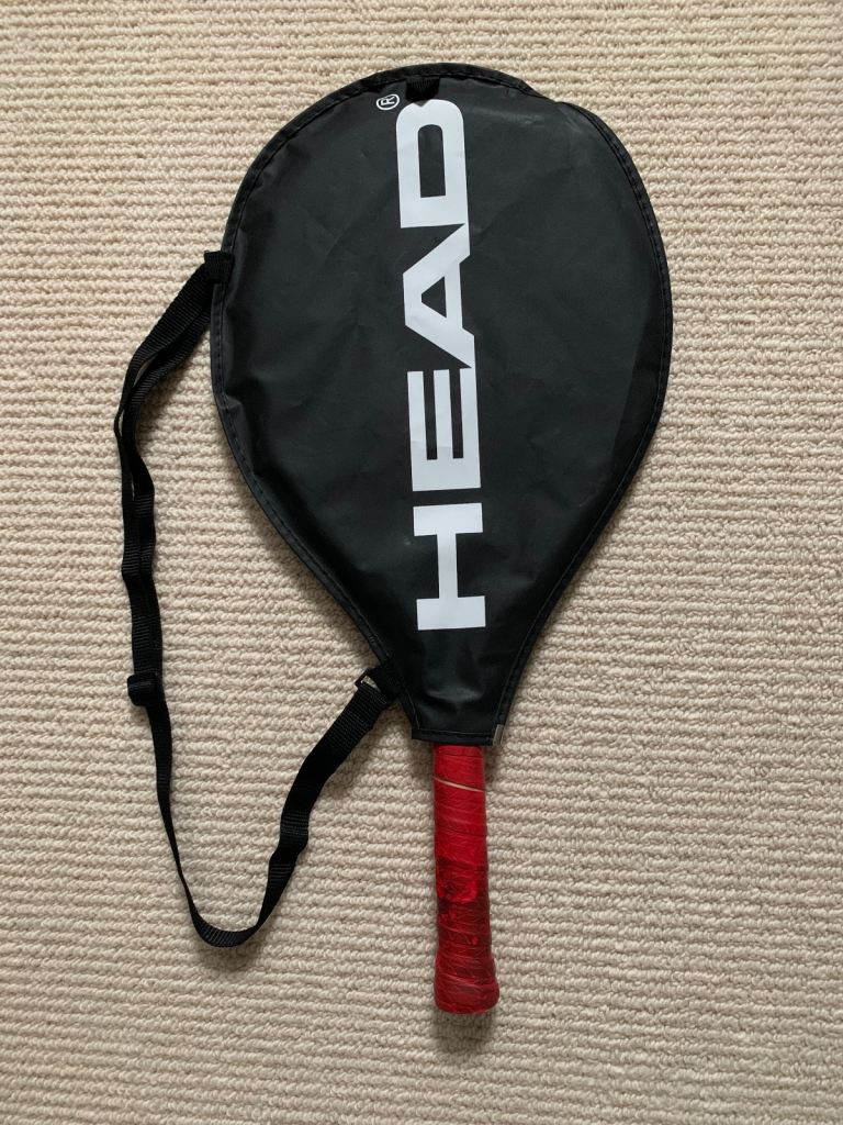 Head junior 21 Andy Murray radical tennis racket  with half case.