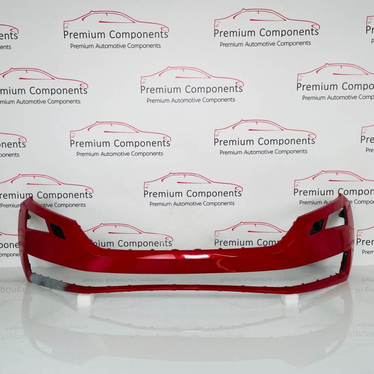 Skoda Kodiaq Front Bumper Genuine Red With Washer Jets 2017 - 2021 [aj138]