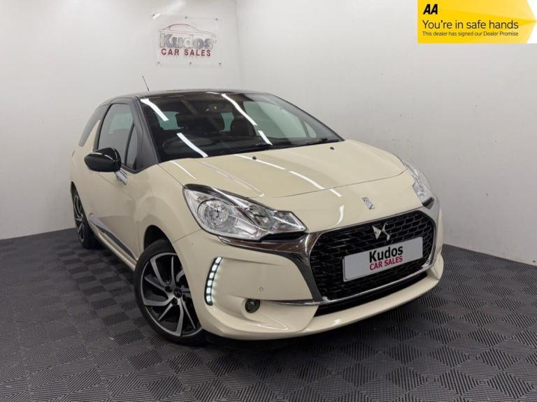 2018 DS Automobiles DS 3 1.2 PureTech 82 Cream 3dr - LOW 39000 MILES - NAV - SENSORS - FSH HATCHB...