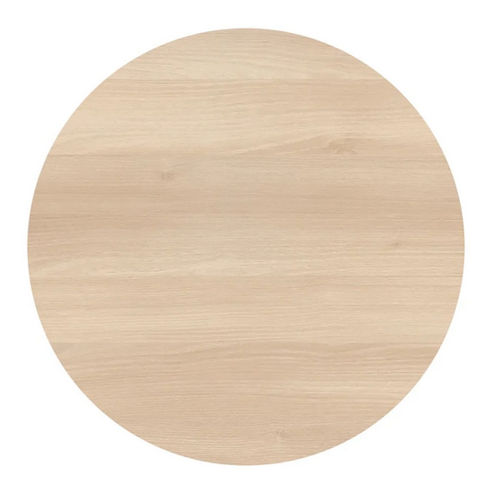 FREE Circular Table Top - Seats 4+ - Light 'Wood' Effect - 40 in. ( 102 cm ) diameter - Good Cond.