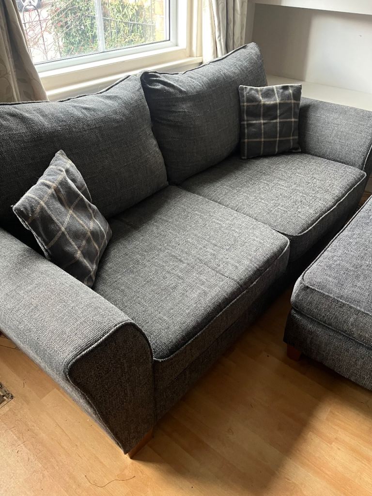 Sofa and foot stool