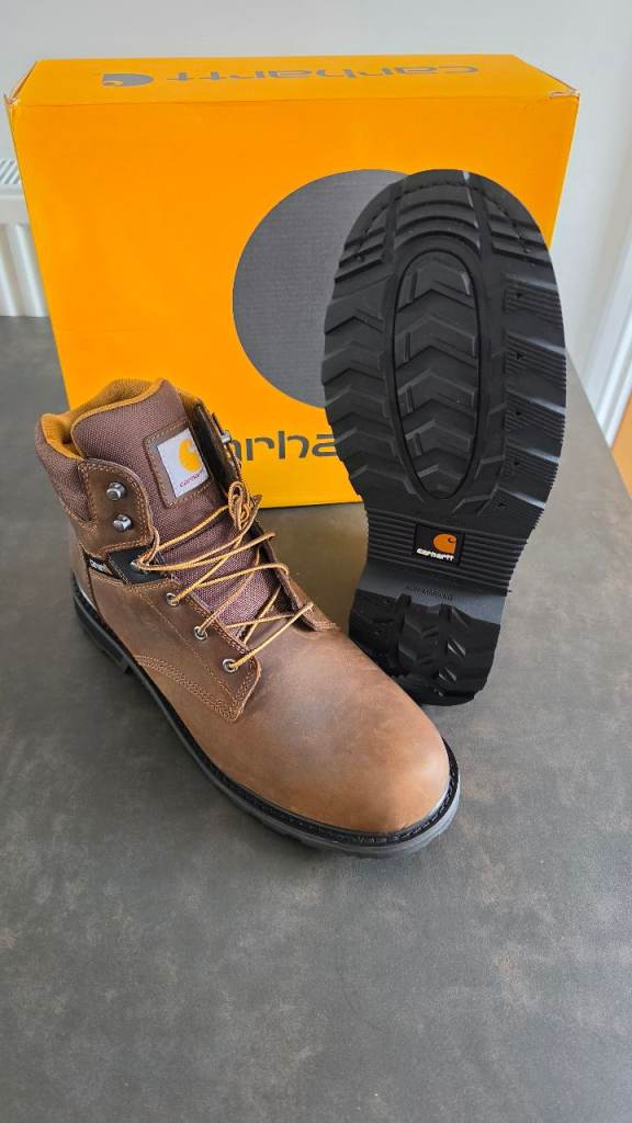 Carhartt size 14UK brown leather work boots - BRAND NEW IN BOX