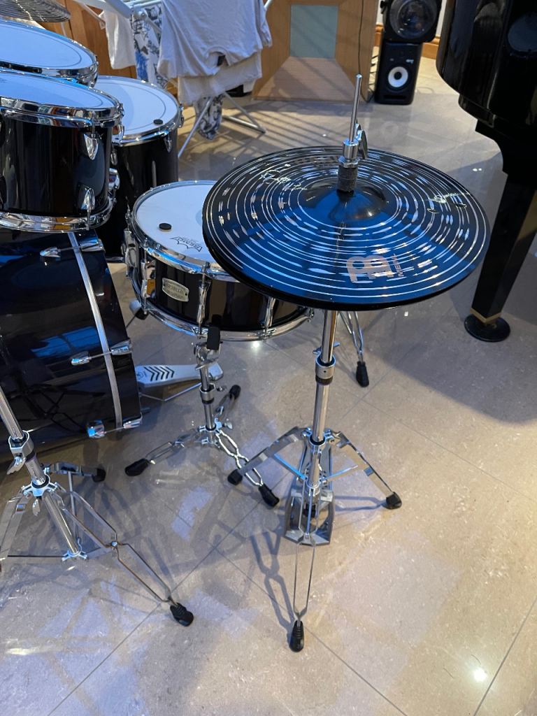 Yamaha Stage Custom Birch 5pc Drum Kit Raven Black + Meinl Cymbals & Hardware