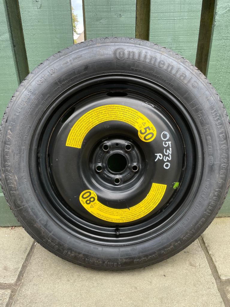 Audi q3 space saver 18” wheel with foam insert and carpet top