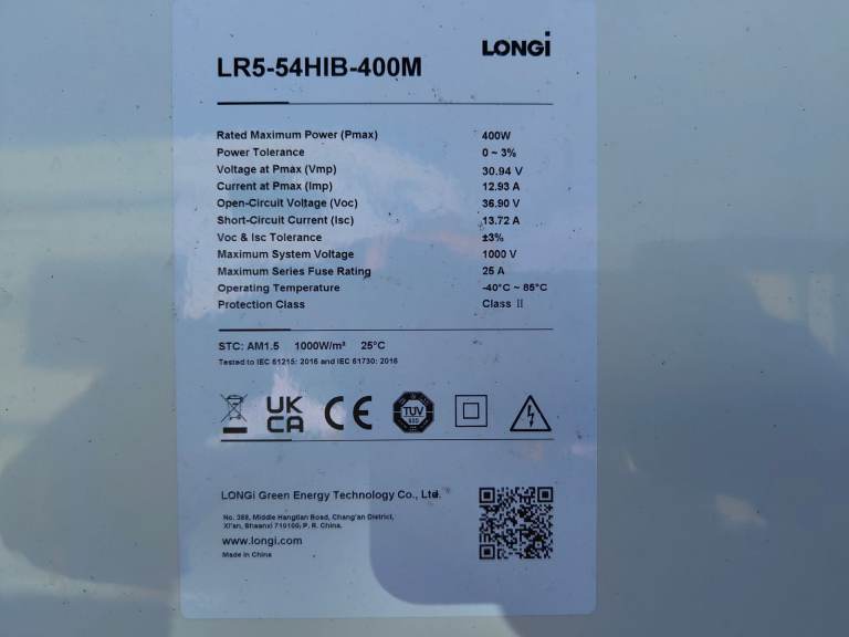 Longi 400w Solar Panel