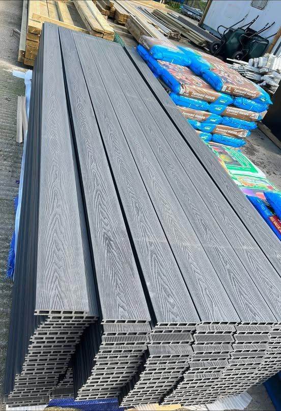 4.8m Composite Decking Boards | Long Length | £34 Each + 10-Year Cover