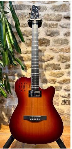 Mint. Godin A6 Ultra HG – Cognac Burst steel string version