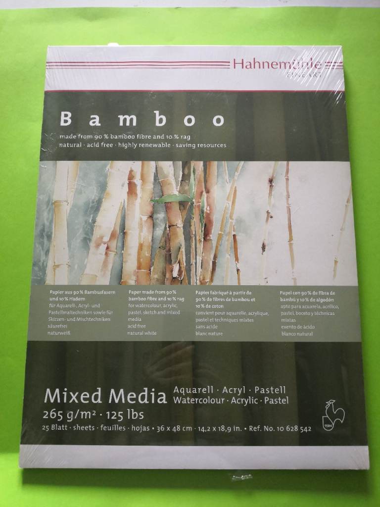 Hahnemuhle : Bamboo : Multi Media Paper :  A3+ Pad : 36x48cm : 265gsm : 25 Sheets 
