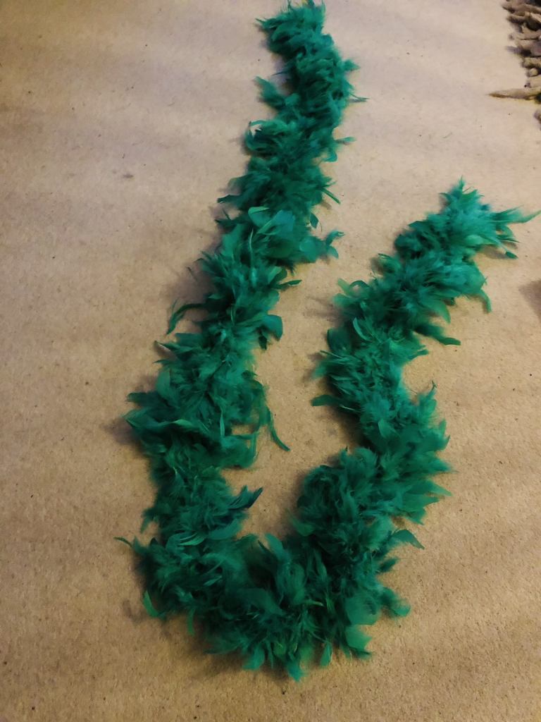 St Patricks Day Green Feather Boa 