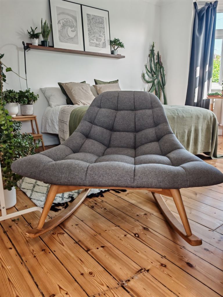 Made.(com) kolton grey rocking chair