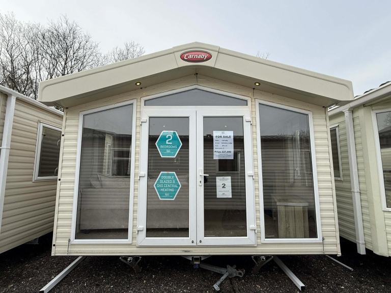 39x13ft 2 Bed Static Caravan - DG, CH, French Doors - Offsite for Private Land 