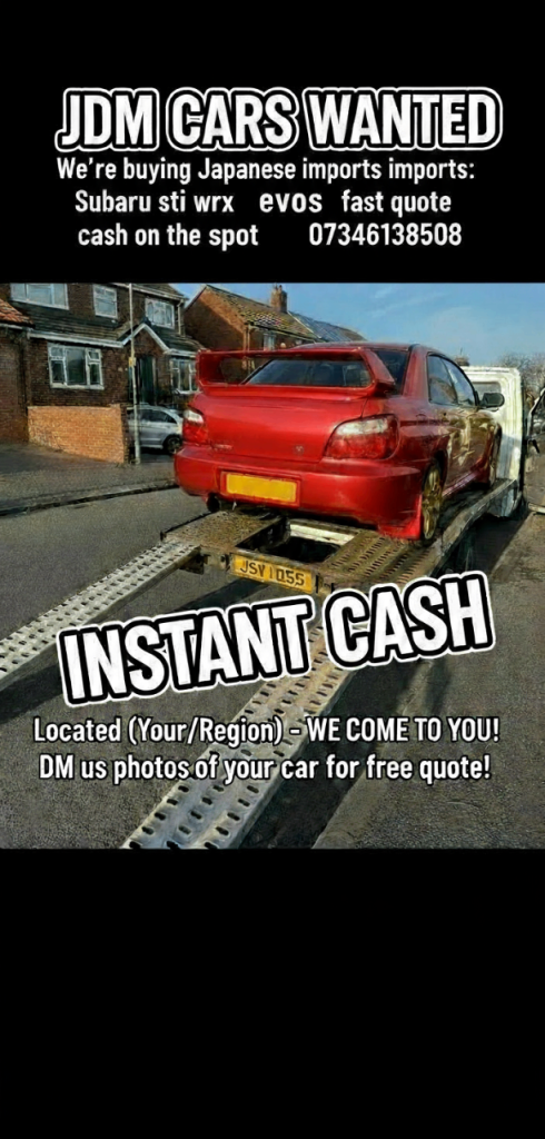  WANTED: Subaru Impreza – All Years / All Specs – Instant Cash On Collection