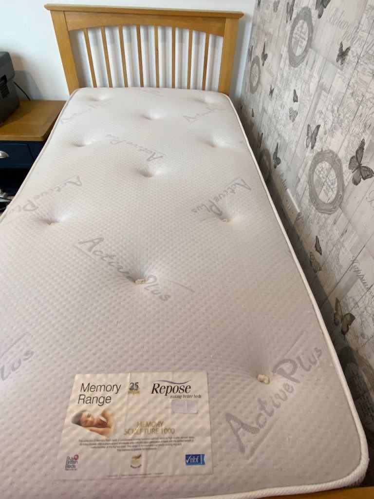 Repose Single Firm Mattress 1000 springs memory range (Minimal Use)