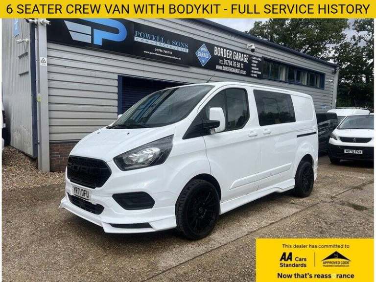 2021 Ford Transit Custom 2.0 EcoBlue 105ps Low Roof D/Cab Leader Van PANEL VAN DIESEL Manual