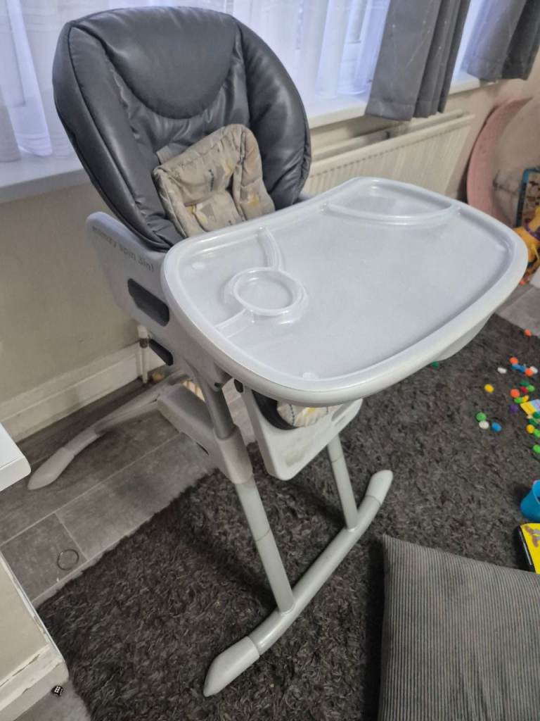 Baby High Chair – Grey, Good Condition