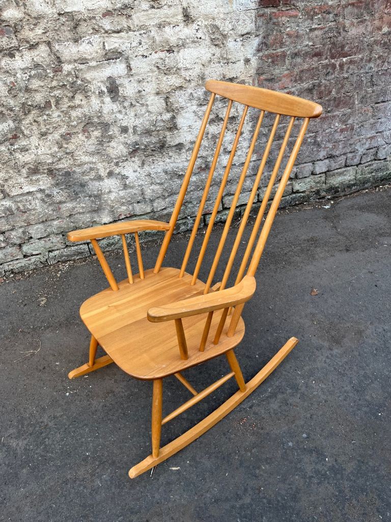 Vintage mid century Danish rocking chair 