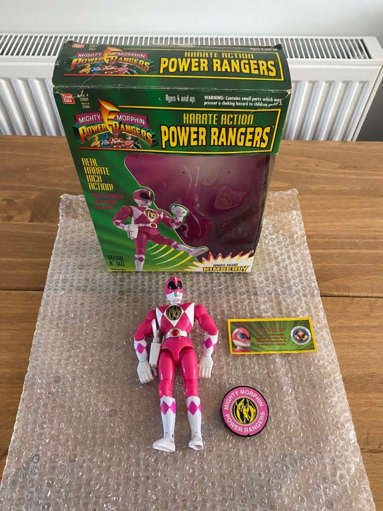 Power Rangers Karate Action Kimberly Pink Ranger Deluxe 8” Size Bandai 1994