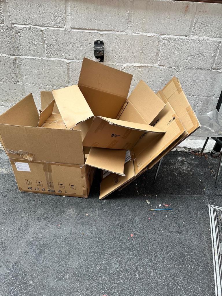 Assorted Cardboard Boxes – Good Condition