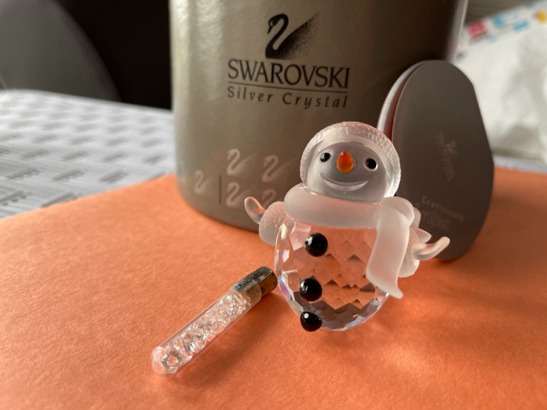 Swarovski Snowman Crystal - Rare in Market