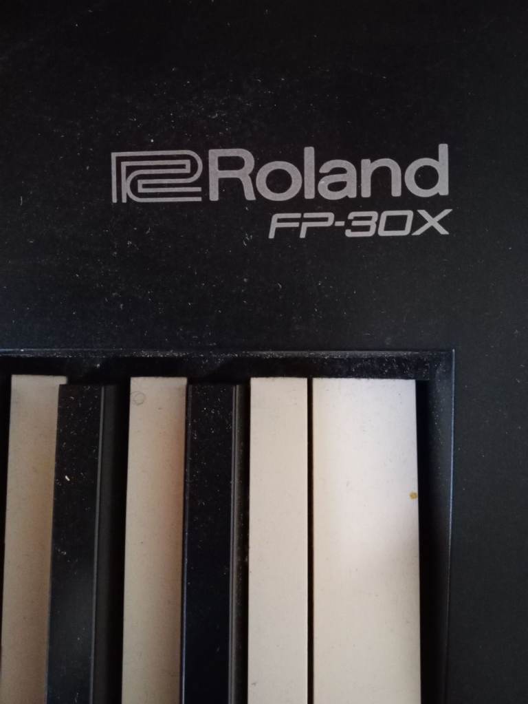 SOLD - Piano Roland FP 30X with stand, headphones, stool