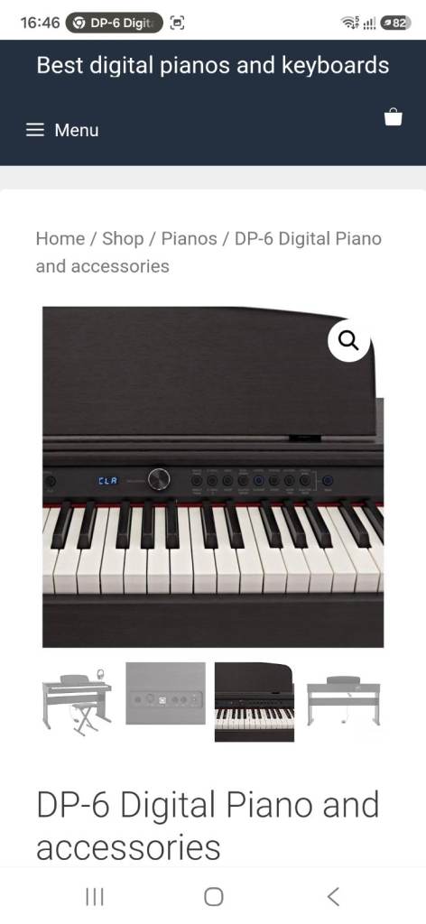 DP-6 Digital Piano with Pedal and Power Supply – Good Condition