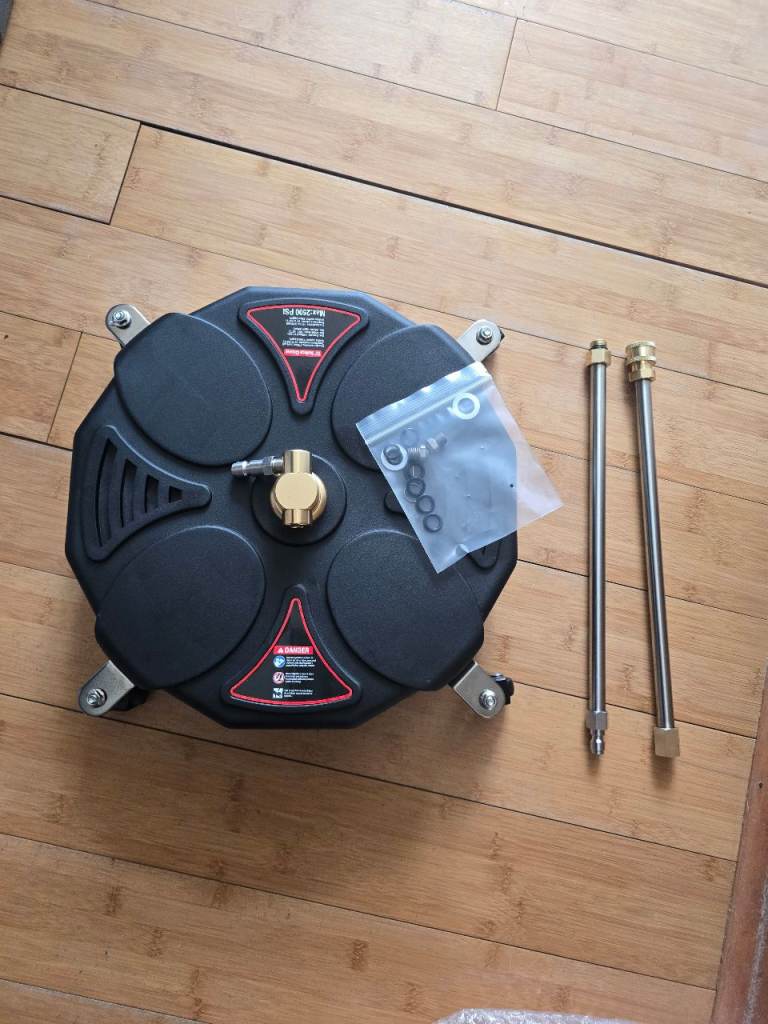 1/4" Pressure Washer surface patio rotary jet Wheels 13 inch quick connect