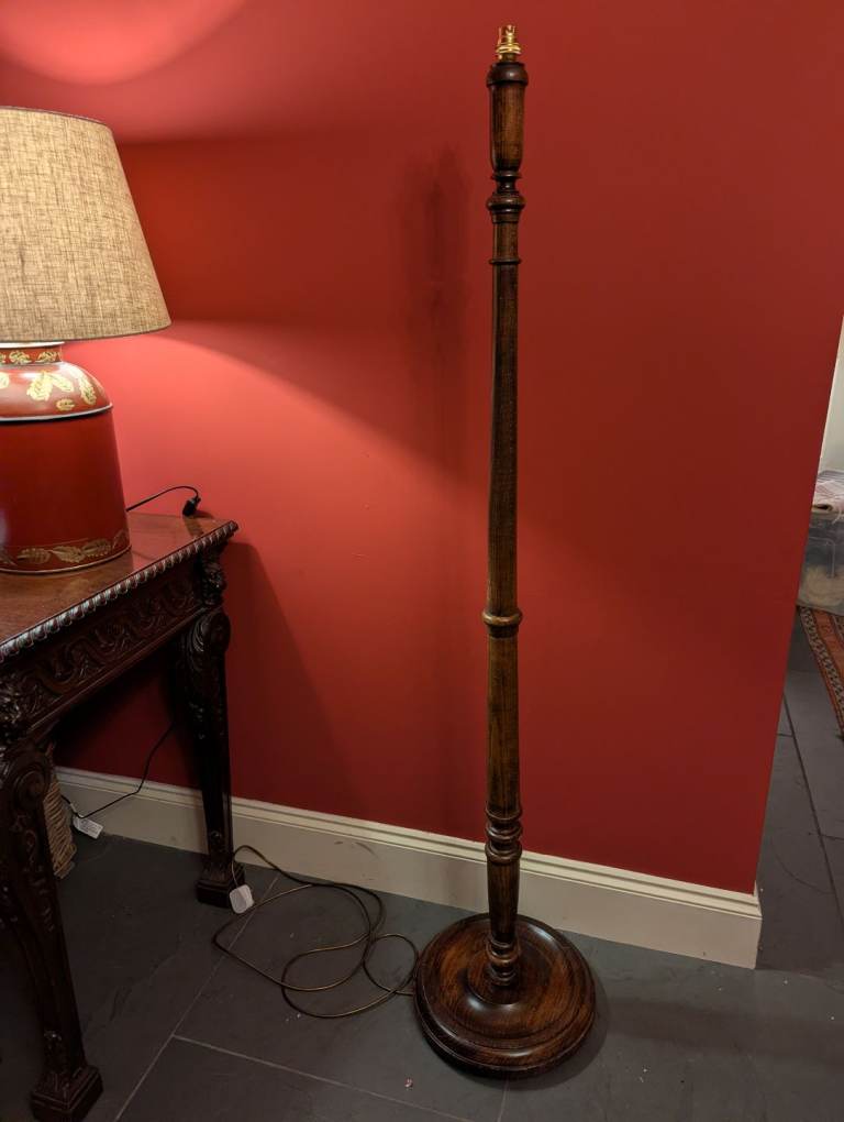Vintage Beech standard lamp