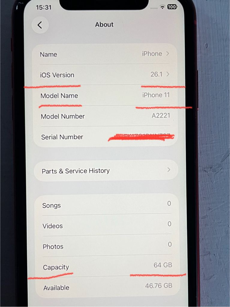 Apple iPhone 11 64GB New Battery 