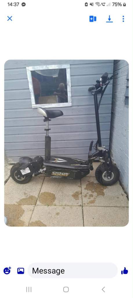 2 electric scooters