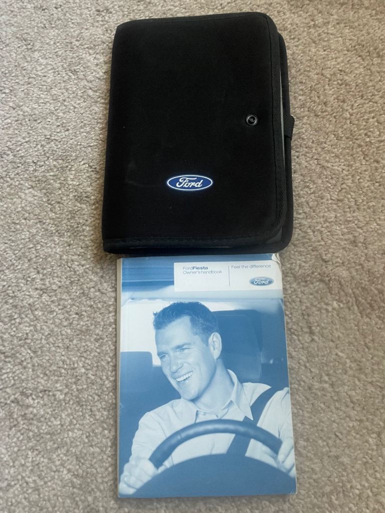 Ford fiesta 2010 onwards owners manual and case
