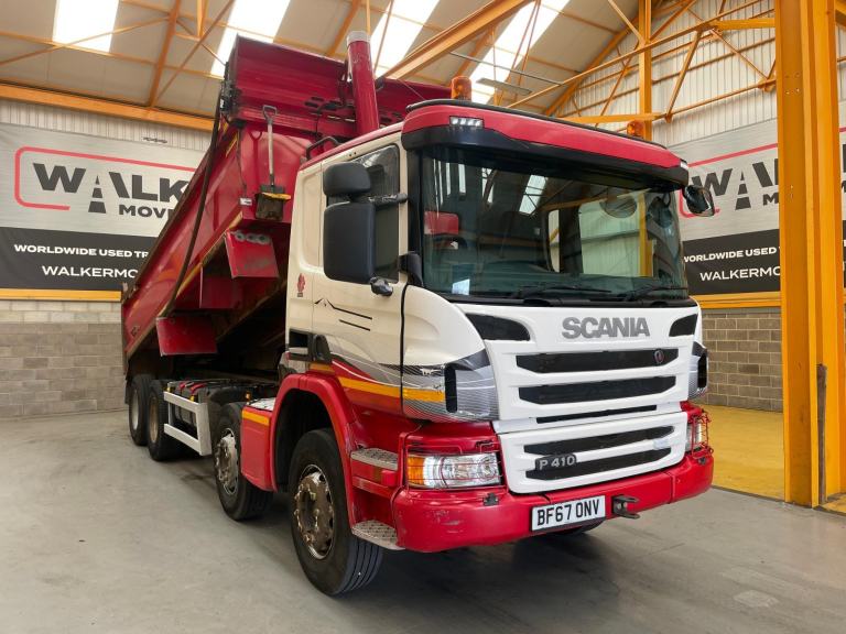 SCANIA P410 8X4 *EURO 6* STEEL TIPPER - 2017 - BF67 ONV