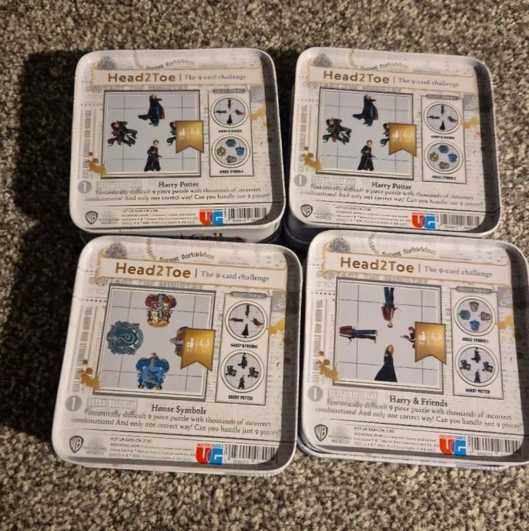 Harry Potter head2toe the 9-card challenge bundle x4