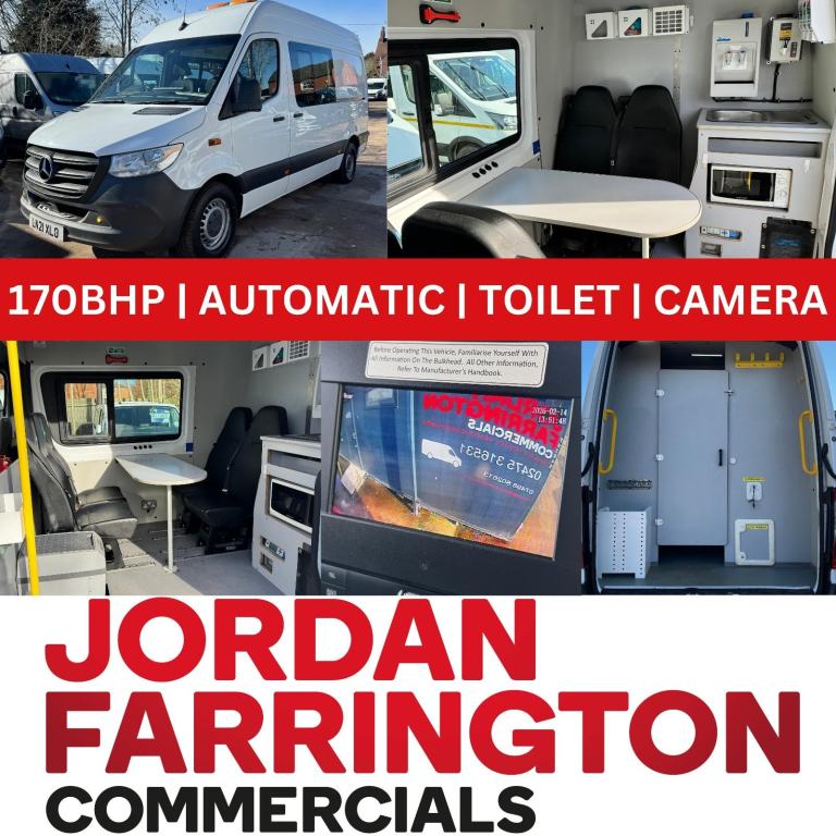 2021 MERCEDES BENZ SPRINTER 317 170 BHP RWD EURO 6 AUTOMATIC WELFARE / MESS VAN