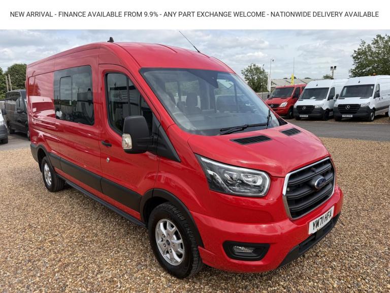 2022 Ford Transit 2.0 350 EcoBlue MHEV Limited Crew Van Double Cab 6dr Diesel Manual RWD L3 H Com...