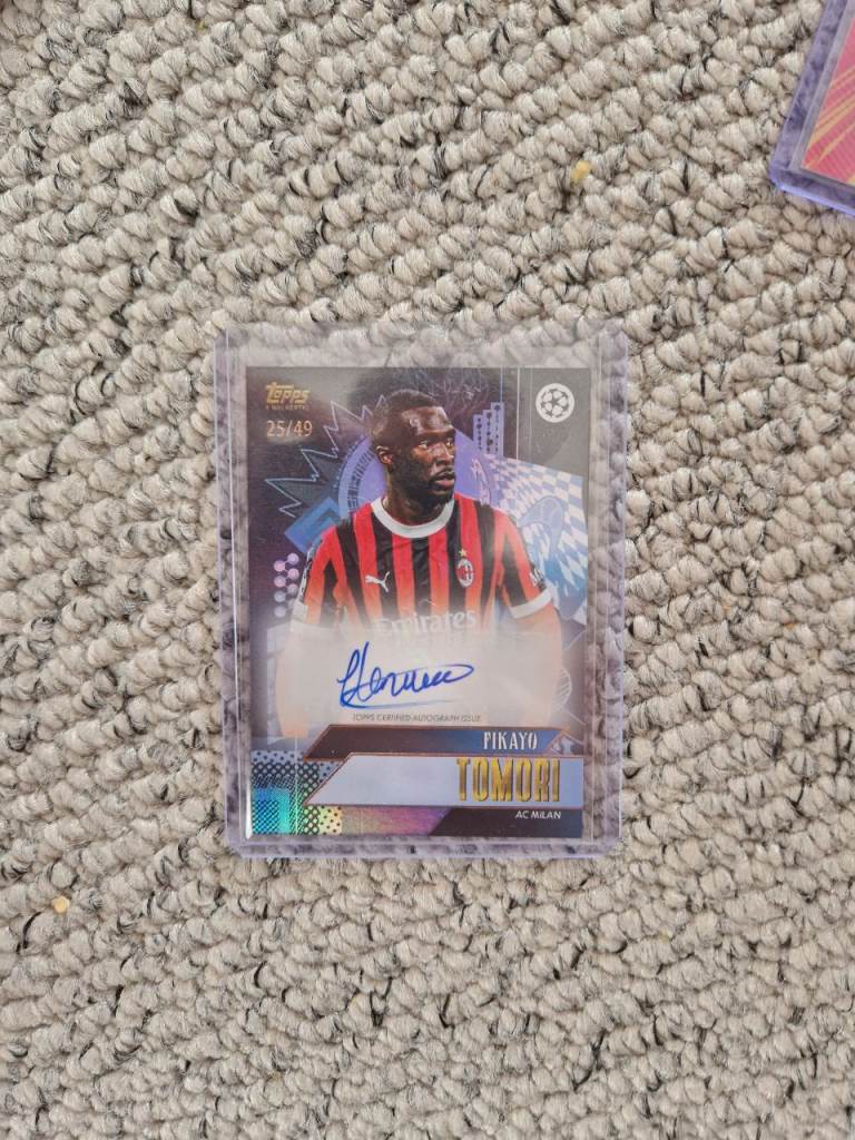Fikayo Tomori Topps Auto /49 AC Milan England 