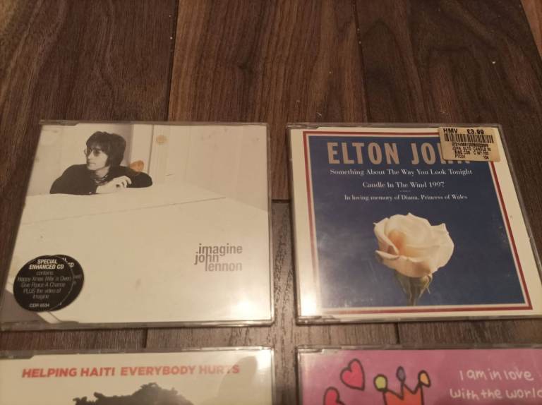 Music CD Singles Bundle #PrincessDiana #EltonJohn #JohnLennon