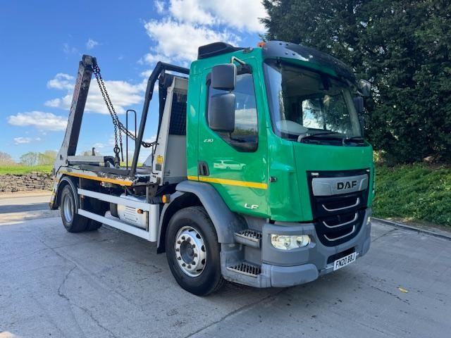 2020 DAF LF 230 EURO 6 MULTI-LIFT remote extending arm skip loader sheet system