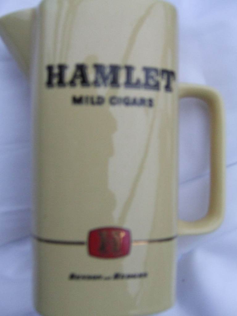 HAMLET, MILD CIGARS, BENSON & HEDGES, PUB WATER JUG. c) 1960's